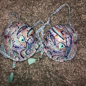 Multicolor bikini top